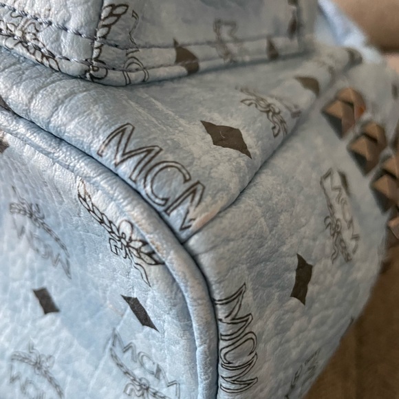 ***SOLD****CM Light Blue Monogram Backpack - Picture 7 of 8